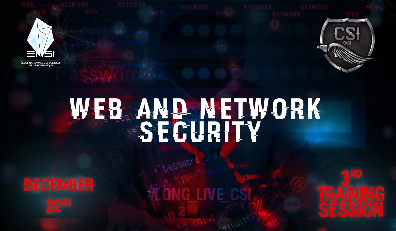 ENSI and CSI web and network security training banner
